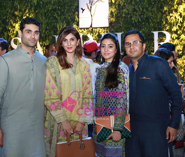 Jehanzeb Amin, Khadijah Shah, Kulsum and Nabeel Abdullah wearing Sapphire