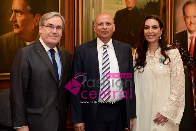 L to R - H.E Mr. Philippe ThiÃ©baud, Governor Punjab, Nilofer Shahid