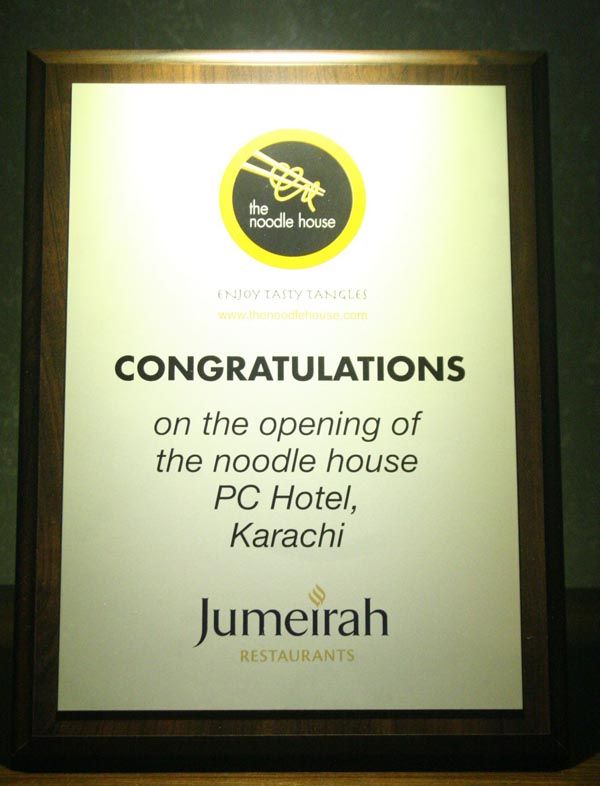 Launch of Noodle House in Karachi