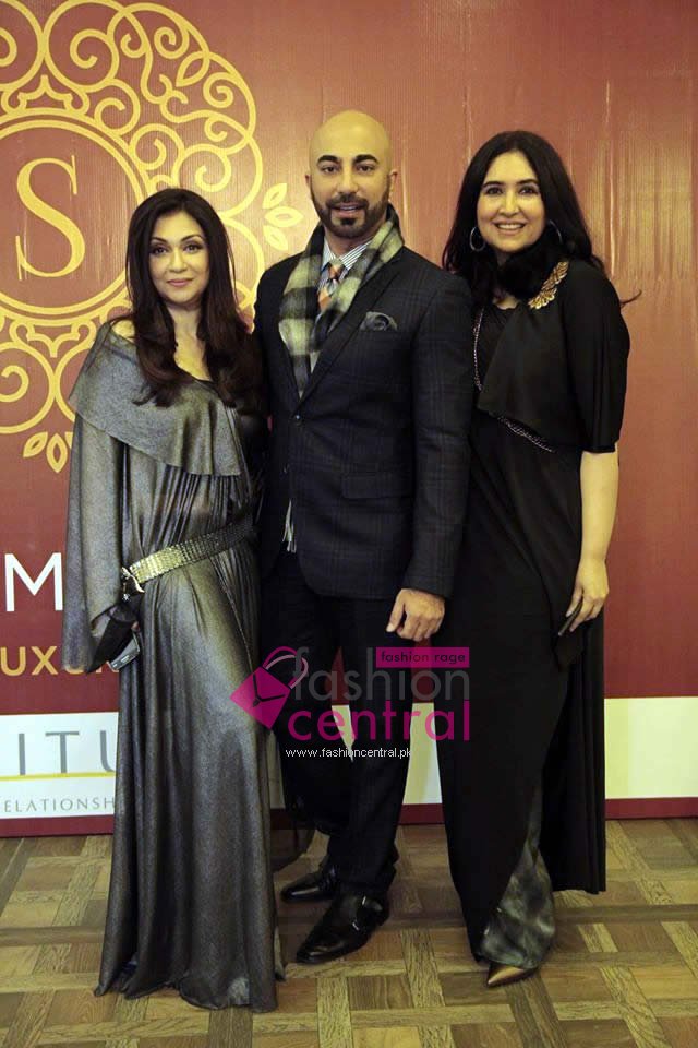 Shamaeel Ansari exhibition of formal couture and bridals from her latest winter'15 collection held at the Nishat Hotel, Lahore.