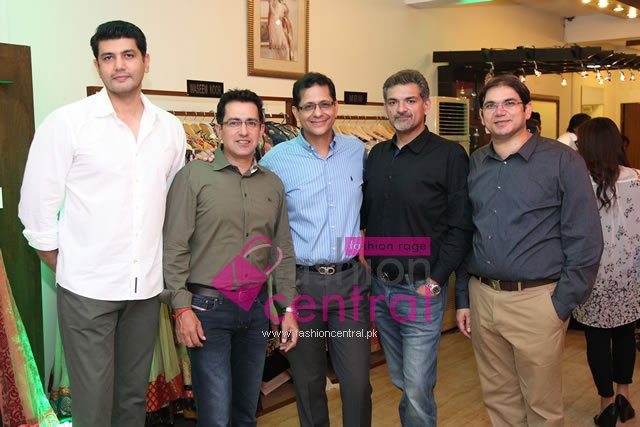 Shoaeb Shams with Guest at Launch of Fashion Central Multi Brand Store DHA Lahore