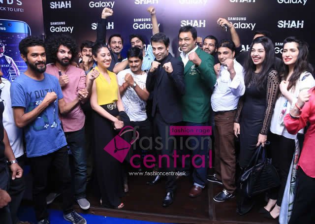 Cast and Crew of film SHAH at the Lahore premiere
