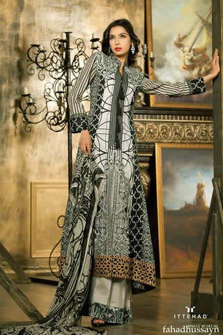 Fahad Hussayn Museum Collection 2013 by Ittehad Textiles