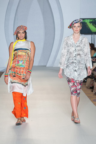 Maheen Khan Collection at PFW 3 London 2012