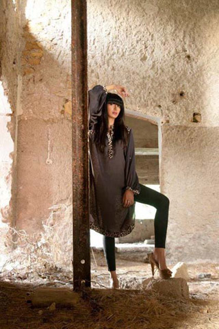 Teena by Hina Butt Latest Kurtas Collection 2012